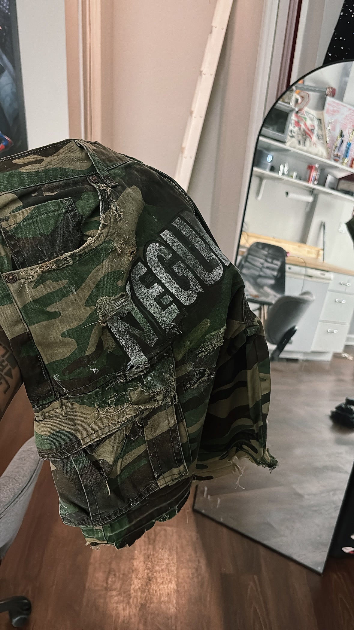 Reverse MUGEN Camo shorts