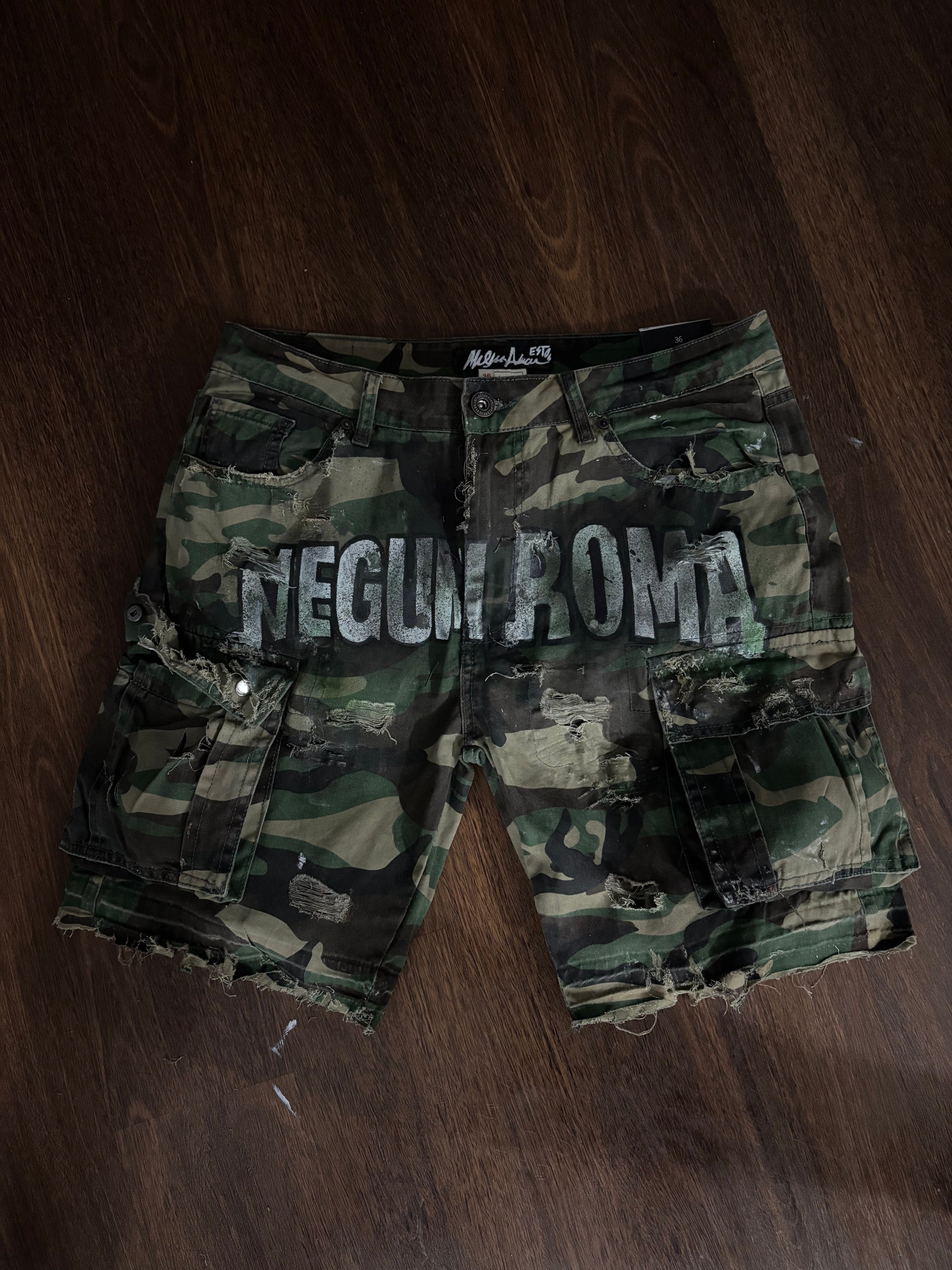 Reverse MUGEN Camo shorts